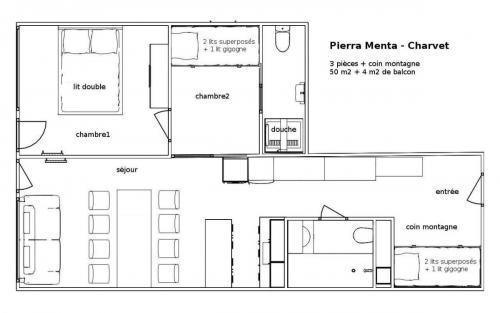 plan 2D location les arcs 1800